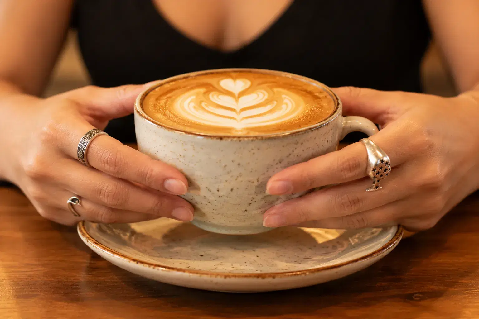 Coffee being poured at Solena